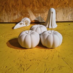 Zestaw do malowania na Halloween — 2 dynie + duch (wydruk 3D)